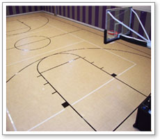 Indoor Basketball Court Personal In-home Gym Exercise Room - Maryland