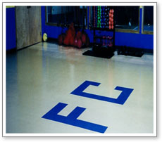 Gym tiled Flooring